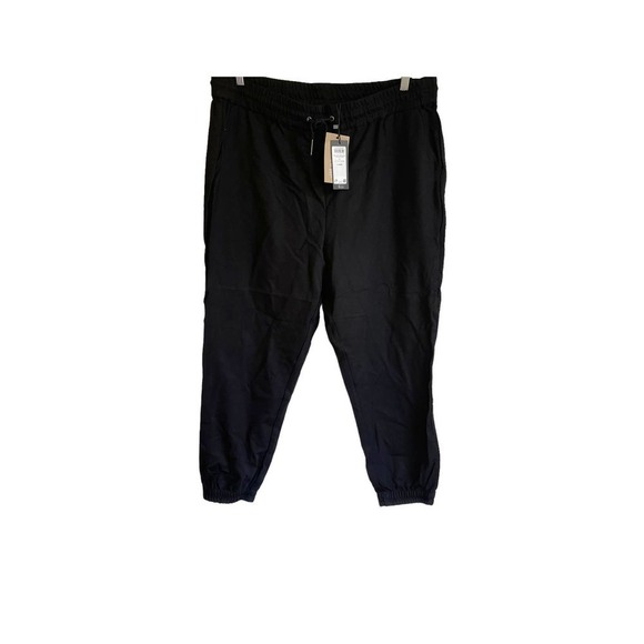 NEW Vero Moda Loose Curve Track Pants Black Women's Size Large - Picture 3 of 11